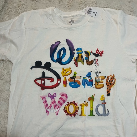 Disney Tops - NWT Disney White Graphic T-Shirt
